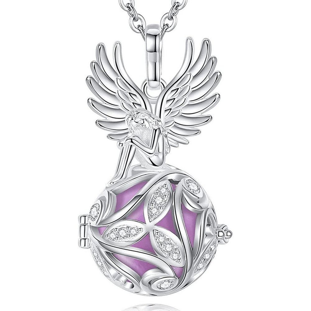 Mexican Pregnancy Necklace - Harmony Ball Guardian Angel Pendant (with Gift Box)